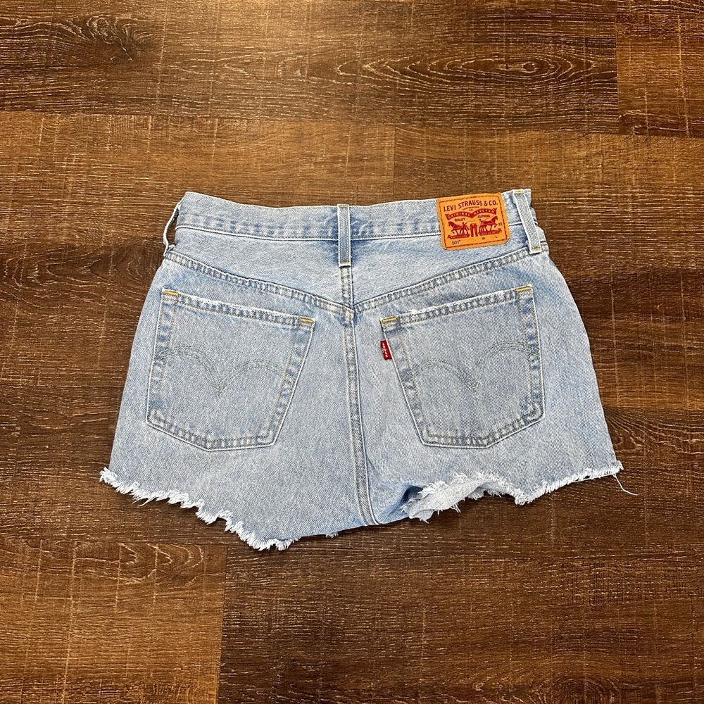 Levi's Light Blue Jean Shorts for Women - Picture 2 of 6